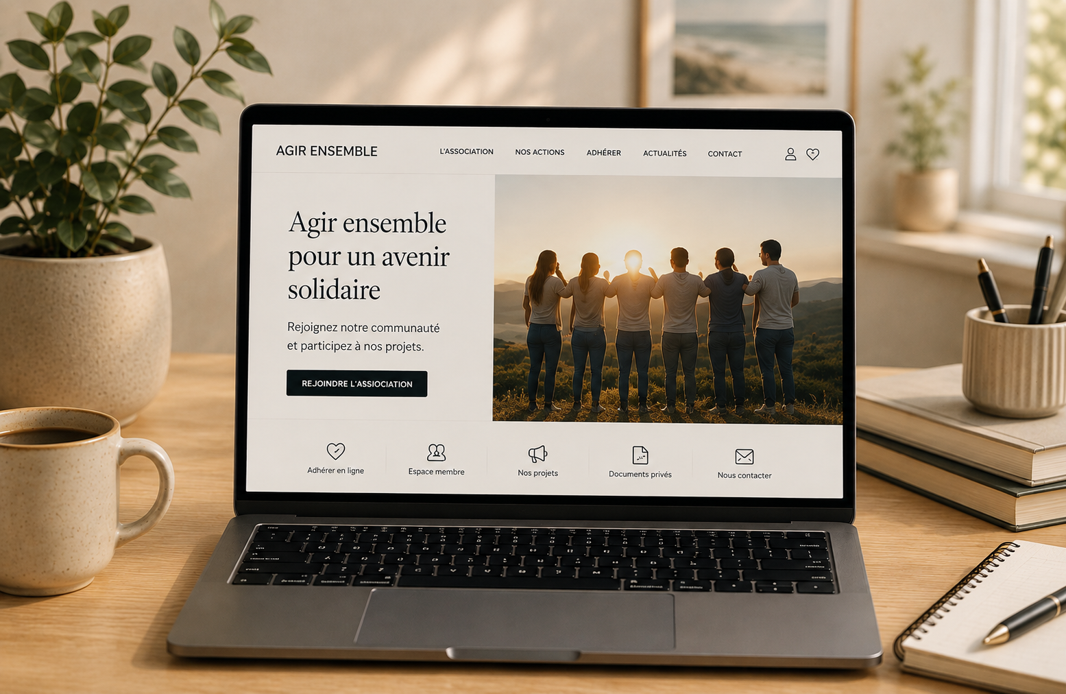 Création de site internet pour association – Escale Pro