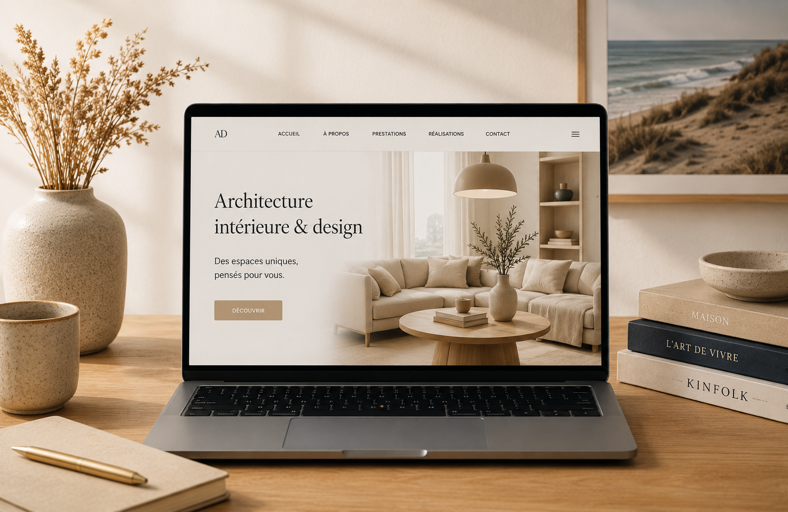 Création de site vitrine à La Baule – Escale Pro